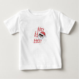 Cool Retro Santa Candy Cane Christmas Hoodie Baby T-Shirt