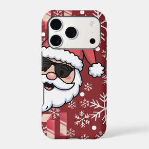 Cool Retro Santa Christmas Serving Tray