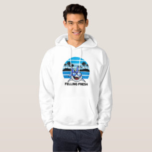 Cool Retro Shark with Sunglasses Hoodie