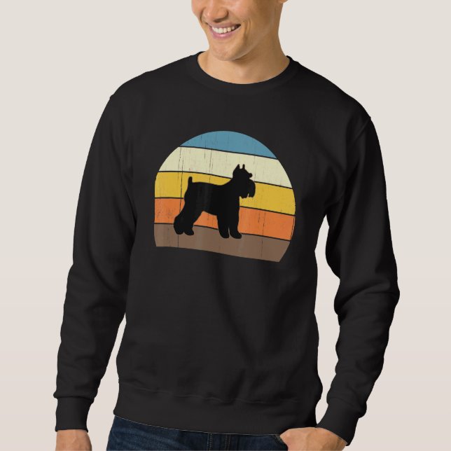 Cool Retro Sunset Miniature Schnauzers - Great Own Sweatshirt (Front)