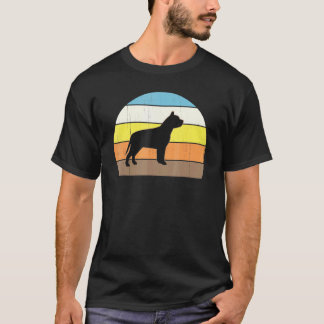 Cool Retro Sunset Pit Bulls Great Pitbull Owner T-Shirt