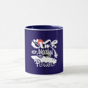 Cool Retro Surf Brooklyn Peace Mug