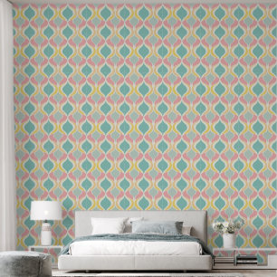 Cool retro tiled pattern wallpaper