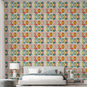 Cool retro tiled pattern wallpaper