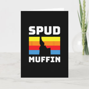 Cool Retro Travel Idaho Vacation Potatoes Spud Muf Card