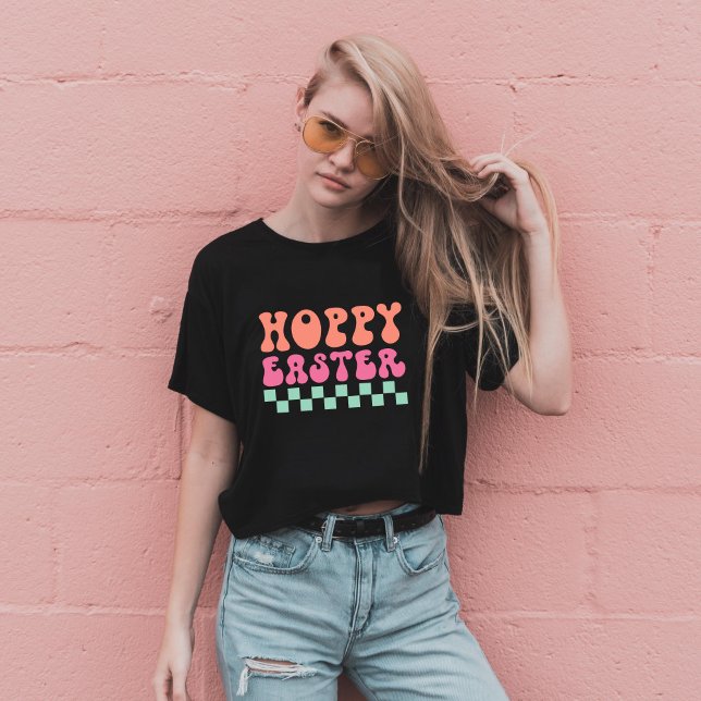 Cool Retro typography Hoppy Easter  T-Shirt (Creator Uploaded)