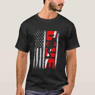 Cool Retro USA Flag SCUBA Diving Patriotic diver A T-Shirt
