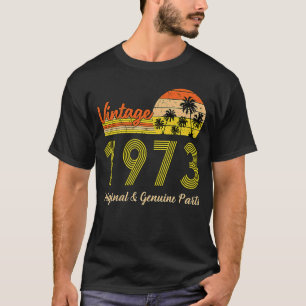 Cool Retro Vintage 50th Birthday Original And Genu T-Shirt