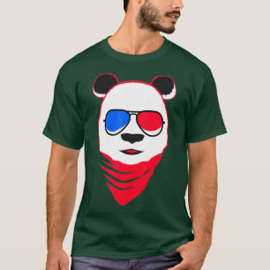 Cool Retro Vintage 80s Disco Party Panda Bear T-Shirt