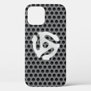 COOL Retro Vintage Chrome 45 spacer DJ Print iPhone 12 Case
