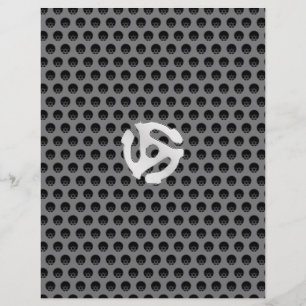 COOL Retro Vintage Silver Chrome Like 45 spacer DJ