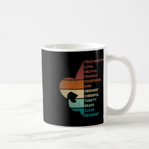 Cool Retro Vintage Style Scouting Law Coffee Mug