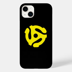 COOL Retro Vintage Yellow 45 spacer DJ Case-Mate iPhone 14 Plus Case