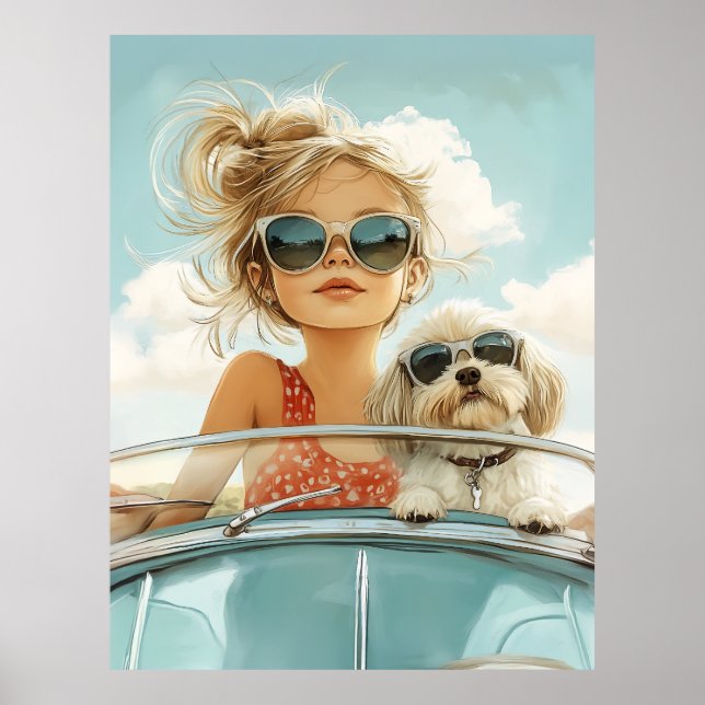 Cool Ride with Best Friend Poster (Front)