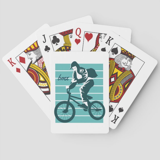 Cool Rider Design - BMX Playing Cards (Back)