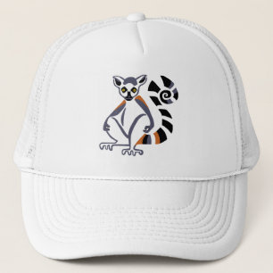 Cool Ring-tailed -LEMUR -Conservation - Primate Trucker Hat