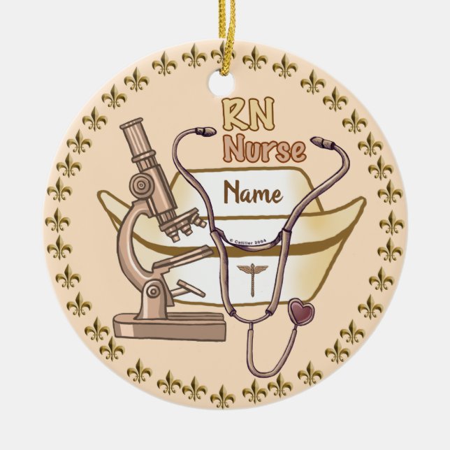 Cool RN Nurse  ornament  (Front)