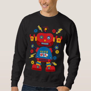 Cool Robotics Engineer Robot Kids Sweatshirt