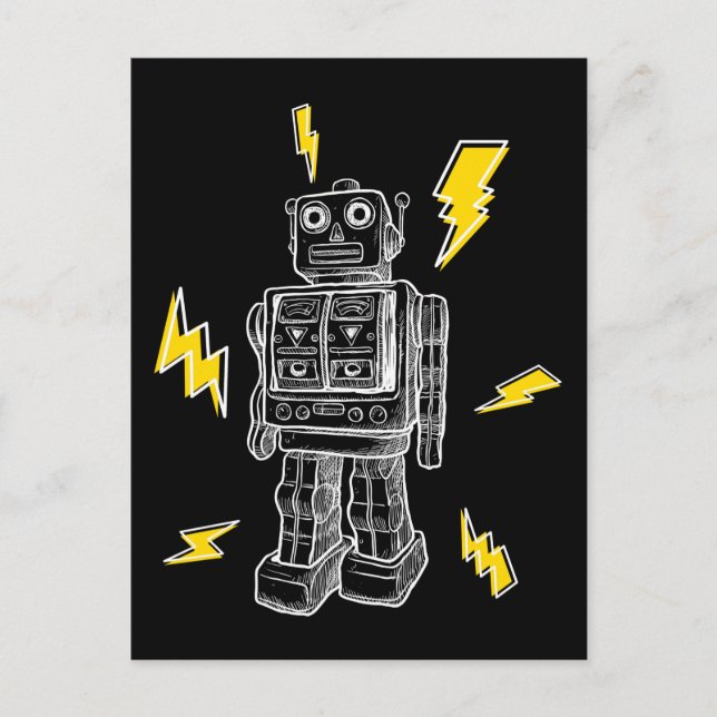 Cool Robotics Kids Robot Postcard (Front)