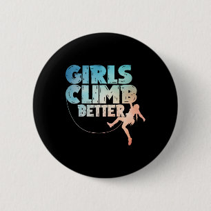 Cool Rock Climber Art For Women Girls Indoor Rock 6 Cm Round Badge