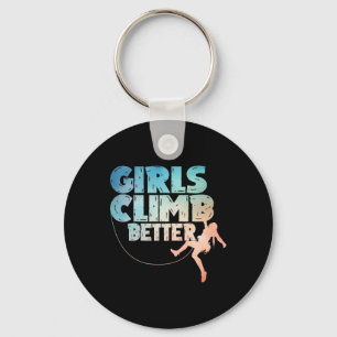 Cool Rock Climber Art For Women Girls Indoor Rock Key Ring