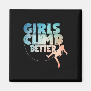 Cool Rock Climber Art For Women Girls Indoor Rock  Magnet