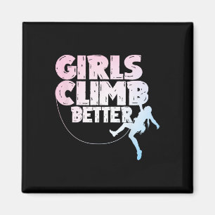 Cool Rock Climber Art For Women Girls Indoor Rock Magnet