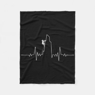 Cool Rock Climbing Art For Men Women Bouldering Ro Fleece Blanket