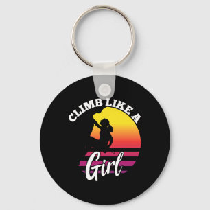 Cool Rock Climbing Design For Women Girls Kids Cli Key Ring