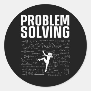 Cool Rock Climbing For Men Women Math Lover Indoor Classic Round Sticker