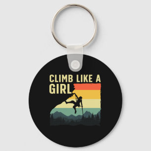 Cool Rock Climbing For Women Girls Mountain Rock C Key Ring
