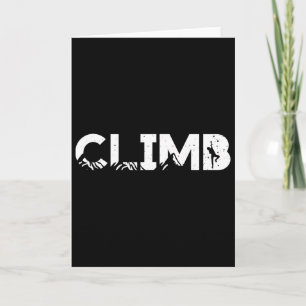 Cool Rock Climbing Gift For Bouldering Climbers Me Card