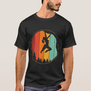Cool Rock Climbing Vintage Bouldering Women Climbe T-Shirt