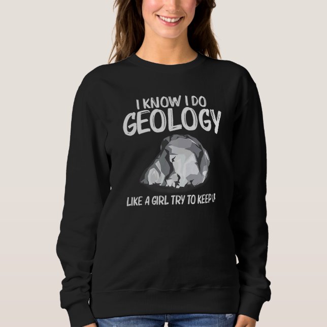 Cool Rock Collecting For Girls Kids Rock Collector Sweatshirt (Front)