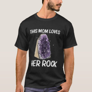 Cool Rock For Design Mum Women Rock Collecting Geo T-Shirt