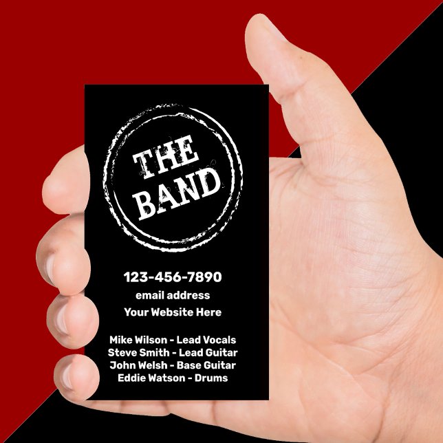 Cool Rock N Roll Band Business Contact Cards (Creator Uploaded)