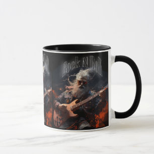 Cool Rock N Roll Guitarist Mug