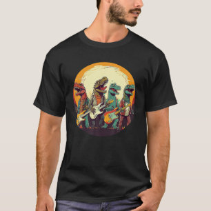 Cool Rock n Roll T Rex Musical Band for Guitar Fan T-Shirt