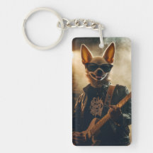 Cool Rocker Chihuahua T-Shirt - Full Graphic Guita