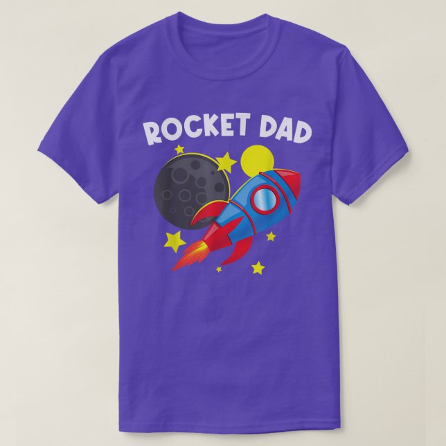 Cool Rocket For Dad Father Rockets Space Ship Spac T-Shirt (Design Front)
