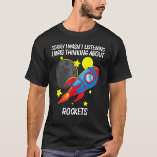 Cool Rocket For Men Women Kids Rockets Space Ship T-Shirt