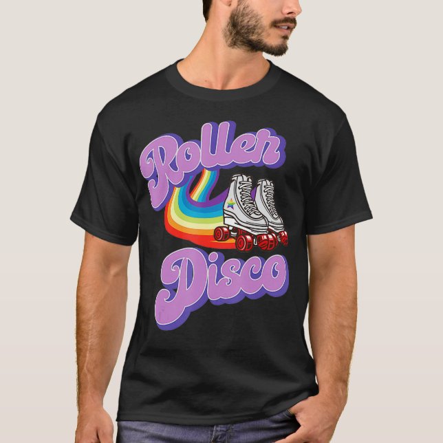 Cool Roller Disco Retro party 70s and 80s T-Shirt (Front)