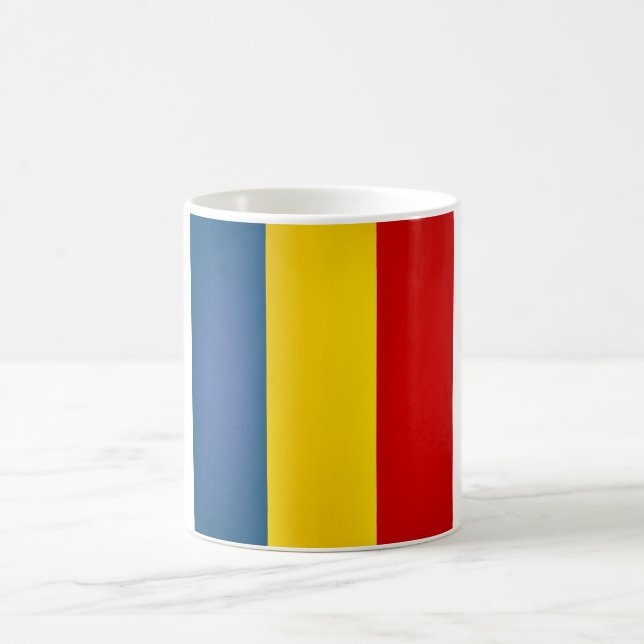 Cool Romania Flag Coffee Mug (Center)