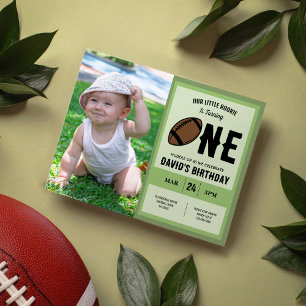 Cool Rookie Football Photo Budget 1st Birthday