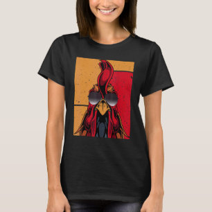 Cool Rooster Wearing Sunglasses Retro Vintage Chic T-Shirt