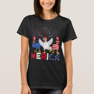 Cool Rooster Wearing Sunglasses Vintage Chicken T-Shirt