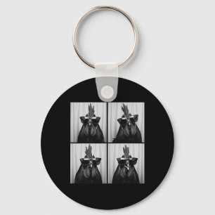 Cool Rooster Wearing Sungles Funny Photobooth Chic Key Ring