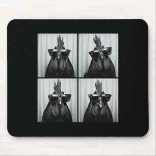 Cool Rooster Wearing Sungles Funny Photobooth Chic Mouse Pad