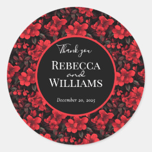 Cool Rose Fancy Wedding Sticker