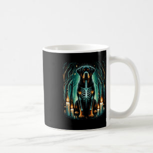 Cool Rottweiler Dog Skeleton Halloween Dog Mum Dad Coffee Mug